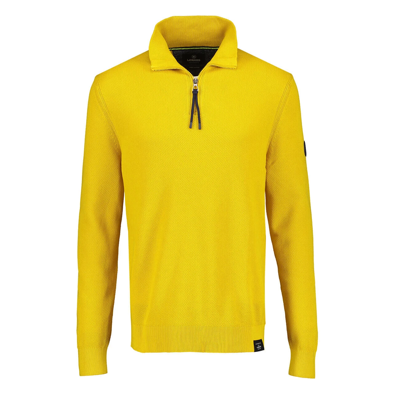Lerros Herren Troyer Pullover Yellow 1 Lerros Herren Troyer Pullover Yellow