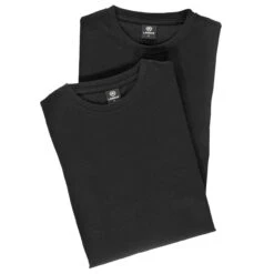 Lerros Herren T-Shirts Round Neck Black -Modebekleidungs Geschäft lerros roundneck 1 2 arm t shirt black 290 detail