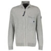 Lerros Herren Troyer Strickjacke Grey Melange