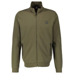 Lerros Herren Sweatjacke Troyer Aged Olive