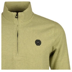 Lerros Herren Troyer Sweatshirt Green Lemon -Modebekleidungs Geschäft lerros sweatshirt troyer gruen 518 detail vorne