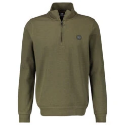 Lerros Herren Troyer Sweatshirt Aged Olive