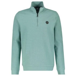 Lerros Herren Sweatshirt Troyer Turquoise Green