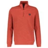 Lerros Herren Sweatshirt Troyer Deep Coral Red