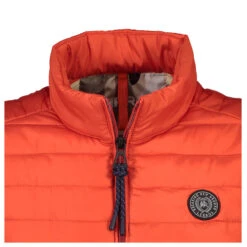 Lerros Herren Weste Rugged Pink -Modebekleidungs Geschäft lerros weste orange 338 detail