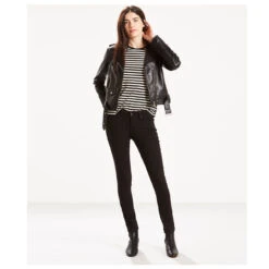 Levis Levi's® 711 Damen Jeans Skinny Black -Modebekleidungs Geschäft levis jeans 711 skinny black ansicht vorne