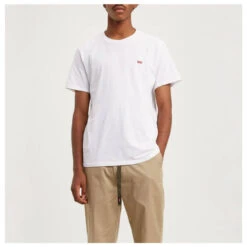 Levis Levi's® Herren Logo T-Shirt Clear White -Modebekleidungs Geschäft levis tshirt basic weiss ansicht vorne
