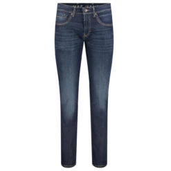 MAC Arne Pipe Flexx Jeans Dark Blue -Modebekleidungs Geschäft mac arne pipe jeans darkblue h781 vorne