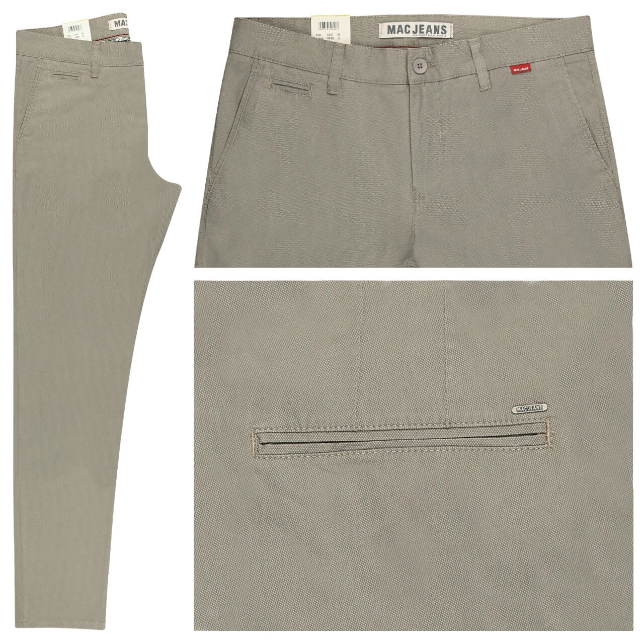 MAC Lennox Chinohose Green Tea Pattern 1 MAC Lennox Chinohose Green Tea Pattern