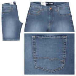MAC Arne Bermuda Jeans Mid Blue Light Used Summer