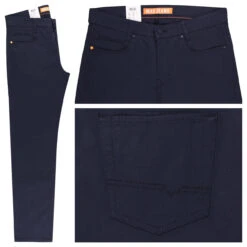 MAC Arne Baumwollhose Nautic Blue Structure