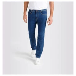 MAC Arne Jeans Middle Blue Wash -Modebekleidungs Geschäft mac jeans arne blue light h510 model vorne