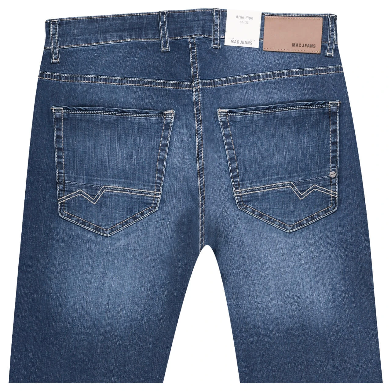 MAC Arne Pipe Jeans Midblue Authentic Used 2 MAC Arne Pipe Jeans Midblue Authentic Used – Bild 2