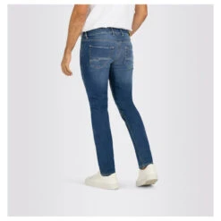 MAC Arne Pipe Jeans Midblue Authentic Used 10 MAC Arne Pipe Jeans Midblue Authentic Used -Modebekleidungs Geschäft mac jeans arne pipe blue H430 model hinten
