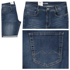 MAC Arne Bermuda Jeans Dark Blue