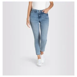 MAC Dream Summer 7/8 Jeans Fashion Bleached Wonderlight -Modebekleidungs Geschäft mac jeans dream summer blau d242 model