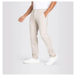 MAC Flexx Driver Pants Chino Baumwollhose Kitt 13 MAC Flexx Driver Pants Chino Baumwollhose Kitt -Modebekleidungs Geschäft mac jeans driver pants beige 211w model seite