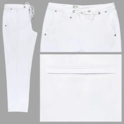 MAC Jogn Chino 7/8 Hose White Denim