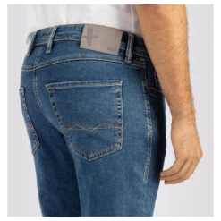 MAC Jogn Jeans Blue Light Used -Modebekleidungs Geschäft mac jeans jog n jeans blau h510 model detail hinten