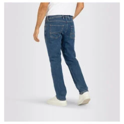 MAC Jogn Jeans Blue Light Used -Modebekleidungs Geschäft mac jeans jog n jeans blau h510 model hinten