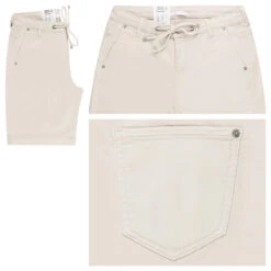 MAC Jogn Short Baumwoll Bermuda Ivory