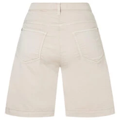 MAC Jogn Short Baumwoll Bermuda Ivory -Modebekleidungs Geschäft mac jeans jog n short beige 208w ansicht hinten