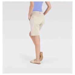 MAC Jogn Short Baumwoll Bermuda Ivory -Modebekleidungs Geschäft mac jeans jog n short beige 208w model rueckseite