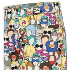 MAC Shorty Baumwollhose People Print Summer -Modebekleidungs Geschäft mac jeans shorty summer clean people print 972b ansicht detail vorne