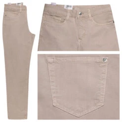 MAC Stella Baumwollhose Smoothly Beige