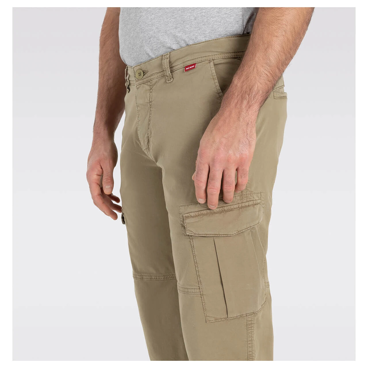 MAC Teo 3/4 Cargo Chino Baumwollhose Green Tea 5 MAC Teo 3/4 Cargo Chino Baumwollhose Green Tea – Bild 5