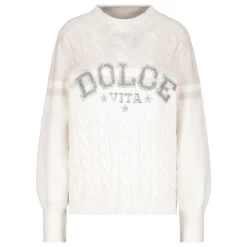 Monari Damen Pullover Cashew Glitter