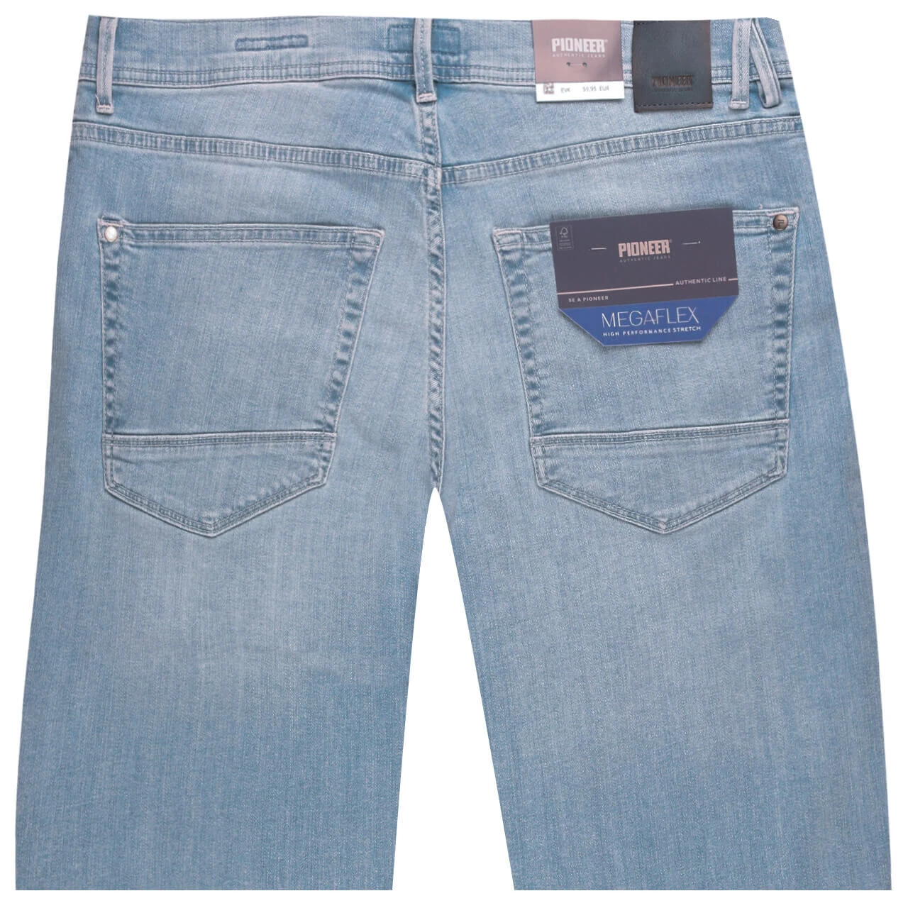 Pioneer Bill 3/4 Jeans Megaflex Sky Blue Used 2 Pioneer Bill 3/4 Jeans Megaflex Sky Blue Used – Bild 2