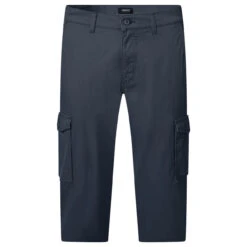 Pioneer Carlo 3/4 Cargo Baumwollhose Marine Blue -Modebekleidungs Geschäft pioneer jeans carlo blau 6000 ansicht vorne