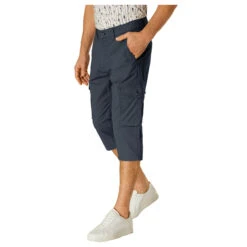 Pioneer Carlo 3/4 Cargo Baumwollhose Marine Blue -Modebekleidungs Geschäft pioneer jeans carlo blau 6000 model vorne