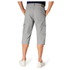Pioneer Carlo 3/4 Cargo Baumwollhose Light Grey -Modebekleidungs Geschäft pioneer jeans carlo grau 9010 model hinten