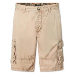 Pioneer Collin Cargo Baumwoll Bermuda Sand Beige -Modebekleidungs Geschäft pioneer jeans collin beige 8113 ansicht vorne