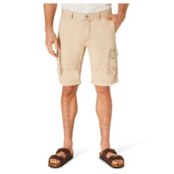 Pioneer Collin Cargo Baumwoll Bermuda Sand Beige -Modebekleidungs Geschäft pioneer jeans collin beige 8113 model