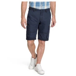 Pioneer Collin Cargo Baumwoll Bermuda Marine -Modebekleidungs Geschäft pioneer jeans collin blau 6000 ansicht front