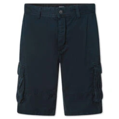 Pioneer Collin Cargo Baumwoll Bermuda Marine Blue -Modebekleidungs Geschäft pioneer jeans collin blau 6000 ansicht vorne 28129