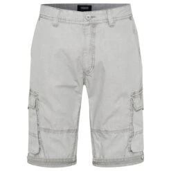 Pioneer Collin Cargo Baumwoll Bermuda Mirage Grey -Modebekleidungs Geschäft pioneer jeans collin grau 9014 ansicht vorne