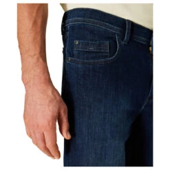 Pioneer Finn Jeans Bermuda Megaflex Dark Blue Used -Modebekleidungs Geschäft pioneer jeans finn megaflex blau 6812 model detail seite