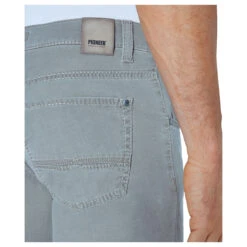 Pioneer Rando Baumwollhose Megaflex Pure Grey -Modebekleidungs Geschäft pioneer jeans rando grey 9010 model detail