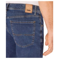 Pioneer Rando Jeans Megaflex Dark Blue Stone Wash -Modebekleidungs Geschäft pioneer jeans rando megaflex blau 6811 model detail hinten