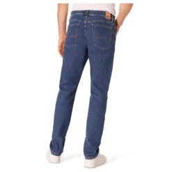 Pioneer Rando Jeans Megaflex Dark Blue Stone Wash -Modebekleidungs Geschäft pioneer jeans rando megaflex blau 6811 model hinten