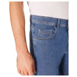 Pioneer Rando Jeans Megaflex Mid Blue Stonewash -Modebekleidungs Geschäft pioneer jeans rando megaflex blau 6821 model detail vorne