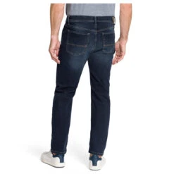 Pioneer Rando Jeans Megaflex Authentic Blue Washed -Modebekleidungs Geschäft pioneer jeans rando megaflex blue black used 6802 ansicht model hinten