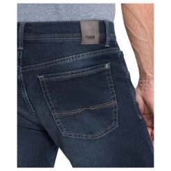 Pioneer Rando Jeans Megaflex Authentic Blue Washed -Modebekleidungs Geschäft pioneer jeans rando megaflex blue black used 6802 detail hinten