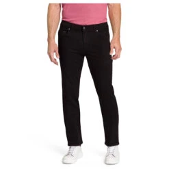 Pioneer Rando Jeans Megaflex Black -Modebekleidungs Geschäft pioneer jeans rando megaflex schwarz 9800 ansicht model vorn
