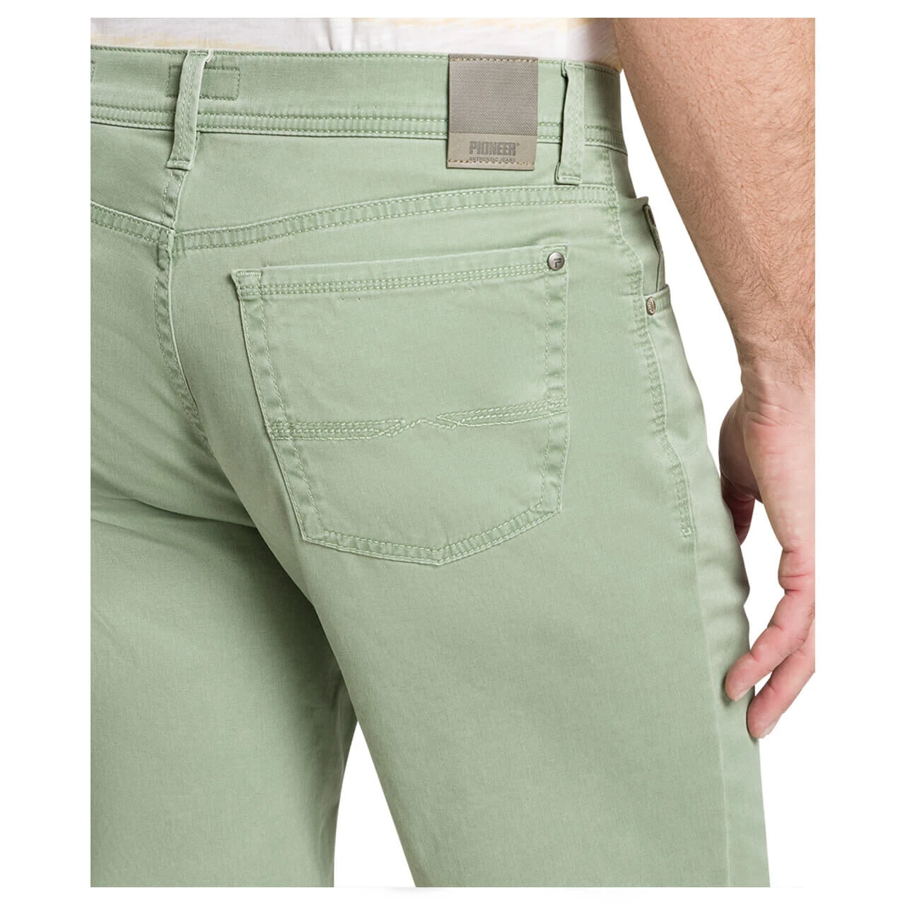 Pioneer Finn Baumwoll Bermuda Megaflex Apple Green 8 Pioneer Finn Baumwoll Bermuda Megaflex Apple Green – Bild 8