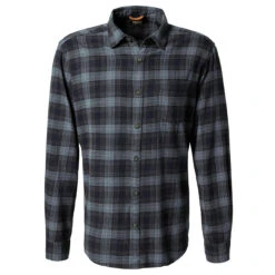 Pioneer Herren Langarm Hemd Sea Blue Checked